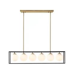 Kirklands Home Glass Globes Rectangle Chandelier Best