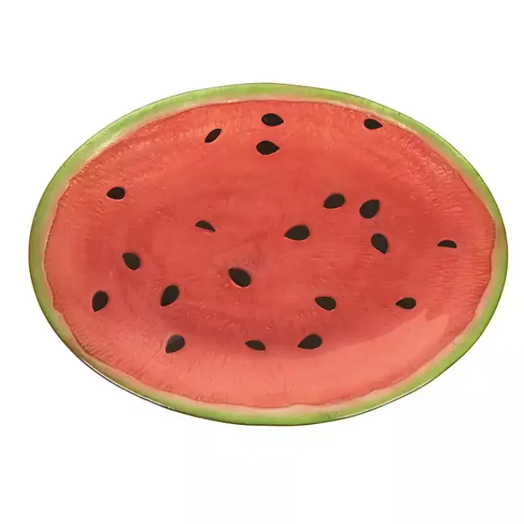 Kirklands Home Glass Watermelon Platter Red Outlet