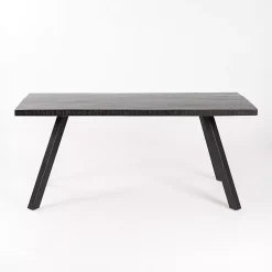 Kirklands Home Glenn Midnight Wood Rectangular Dining Table Black Hot