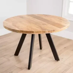 Kirklands Home Glenn Natural Wood Dining Table Tan Hot