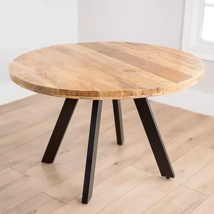 Kirklands Home Glenn Natural Wood Dining Table Tan Hot