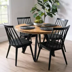 Kirklands Home Glenn Natural Wood Dining Table Tan Hot