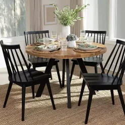 Kirklands Home Glenn Natural Wood Dining Table Tan Hot