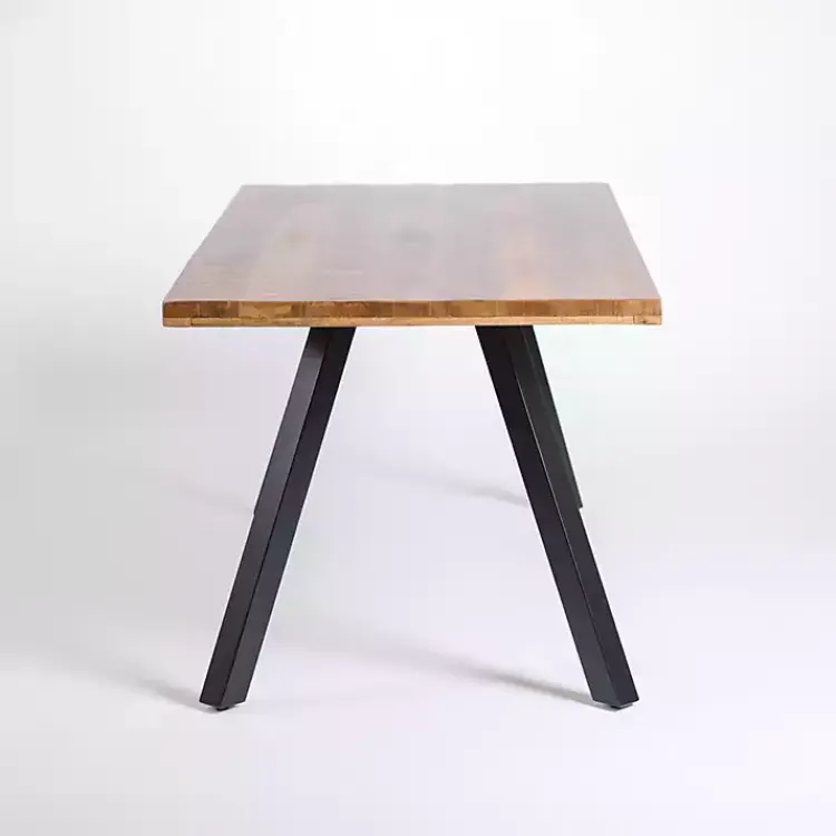 Kirklands Home Glenn Natural Wood Rectangular Dining Table Brown Sale