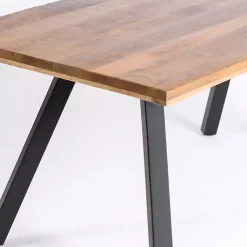 Kirklands Home Glenn Natural Wood Rectangular Dining Table Brown Sale