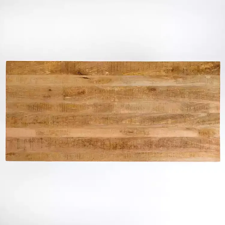 Kirklands Home Glenn Natural Wood Rectangular Dining Table Brown Sale