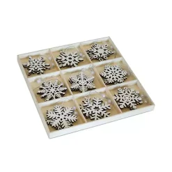 Christmas Ornaments>Kirklands Home Glitter Snowflake 18-pc. Christmas Ornament Set