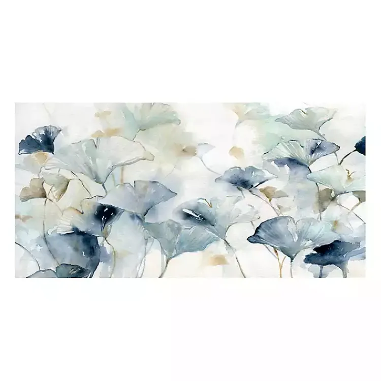 Kirklands Home Glorious Ginkgo Giclee Canvas Art Print, 40x20 in. Blue Sale
