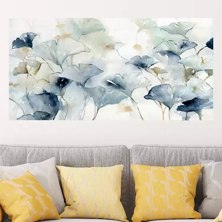 Kirklands Home Glorious Ginkgo Giclee Canvas Art Print, 40x20 in. Blue Sale
