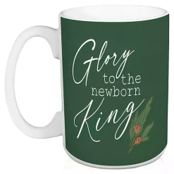 Christmas Dining & Entertaining>Kirklands Home Glory to the Newborn King Mugs, Set of 2