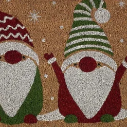 Outdoor Christmas Decorations>Kirklands Home Gnome For The Holidays Christmas Doormat