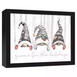 Christmas Art & Wall Decor>Kirklands Home Gnome for the Holidays Framed Canvas Art Print