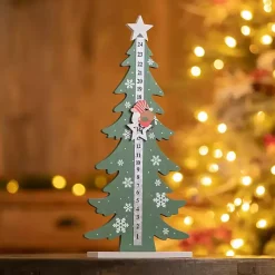 Christmas Decorations>Kirklands Home Gnome Tree Christmas Countdown Decoration Green