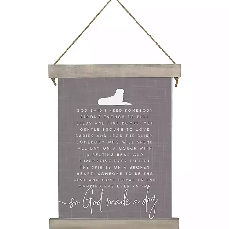 Kirklands Home God Made a Dog Wall Plaque Best