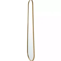 Kirklands Home Gold Abstract Oblong Wall Mirror New
