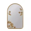 Kirklands Home Gold Adaline Floral Arched Wall Mirror Outlet