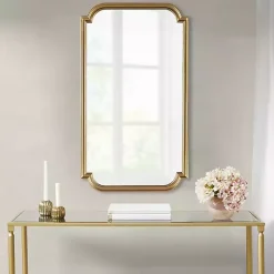 Kirklands Home Gold Adelaide Scalloped Rectangular Wall Mirror