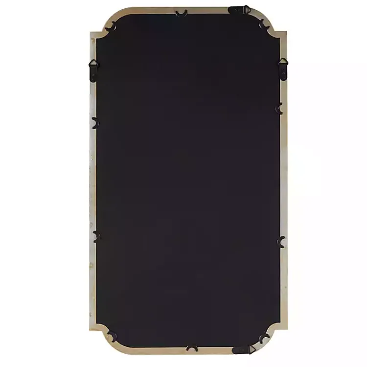 Kirklands Home Gold Adelaide Scalloped Rectangular Wall Mirror