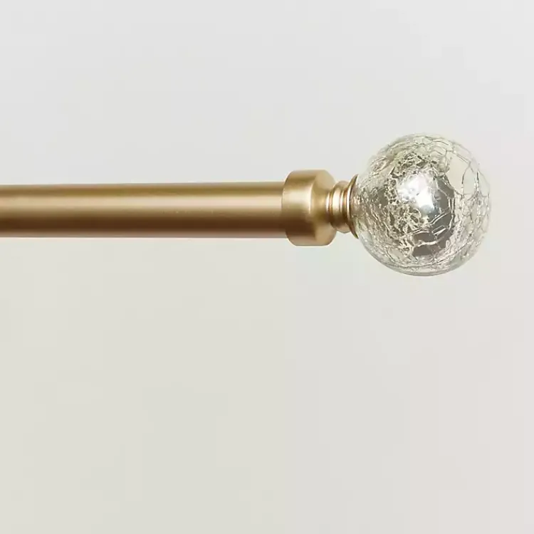 Kirklands Home Gold Aged Mercury Sphere Curtain Rod, 72 in. Sale