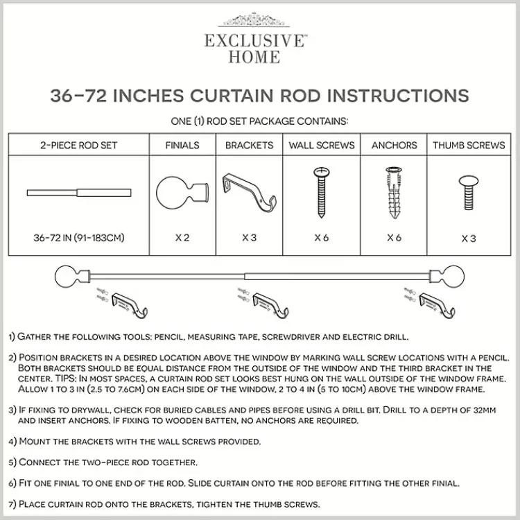 Kirklands Home Gold Aged Mercury Sphere Curtain Rod, 72 in. Sale