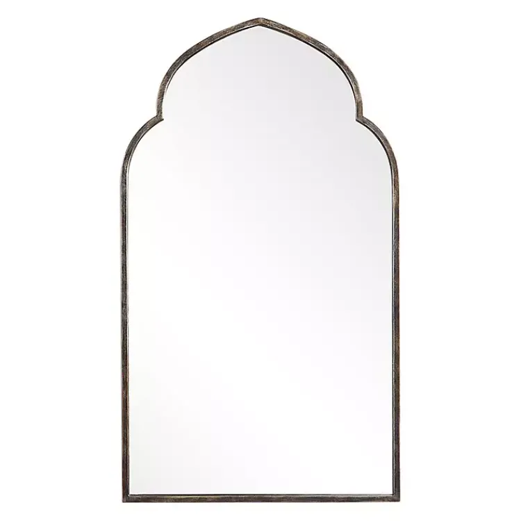 Kirklands Home Gold and Bronze Metal Arch Mirror Sale