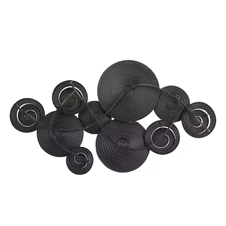 Kirklands Home Gold and White Round Layered Plates Wall Sculpture Sale