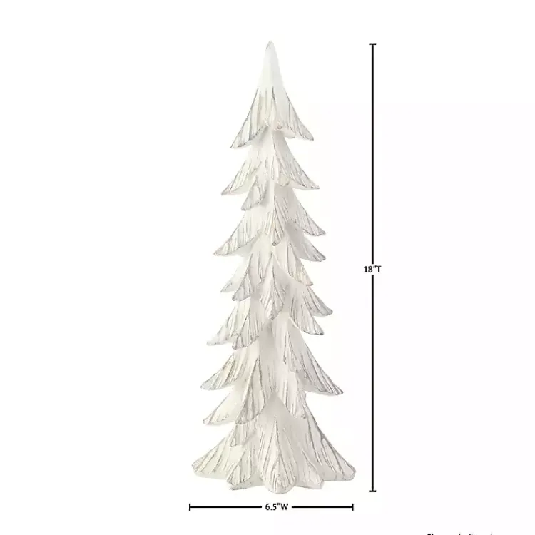 Christmas Decorations>Kirklands Home Gold and White Weathered Christmas Tree