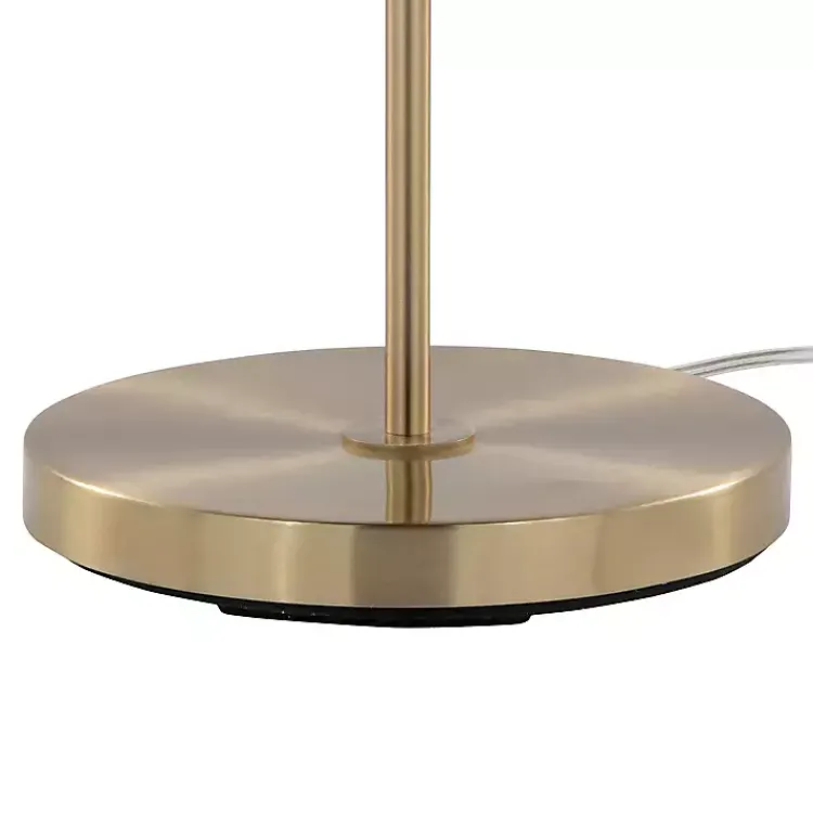 Kirklands Home Arch Metro Glass Globe Floor Lamp Gold