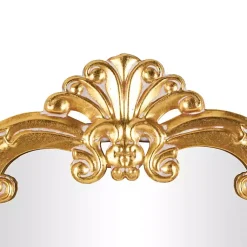 Kirklands Home Gold Arched Baroque Wall Mirror Clearance