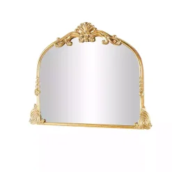 Kirklands Home Gold Arched Baroque Wall Mirror Clearance