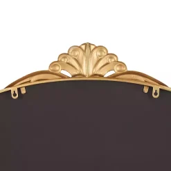 Kirklands Home Gold Arched Baroque Wall Mirror Clearance