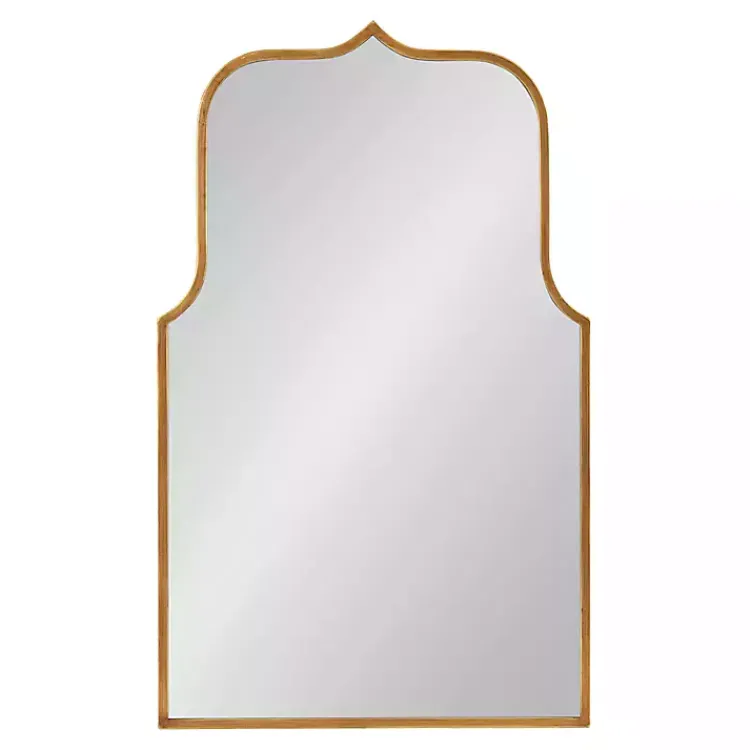 Kirklands Home Arched Scallop Wall Mirror Gold Sale