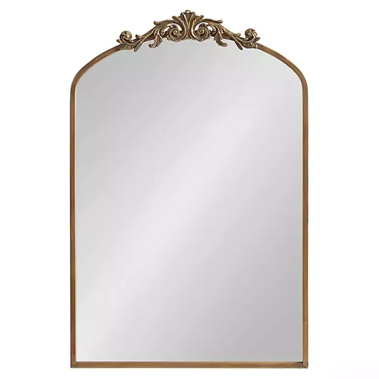Kirklands Home Arendahl Arched Mirror, 24x36 in. Gold Outlet