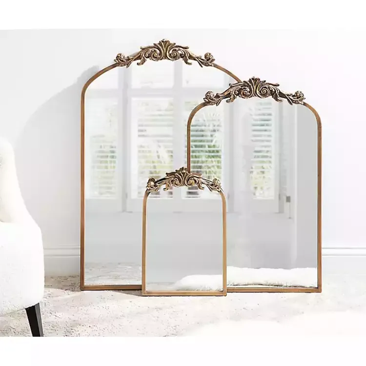 Kirklands Home Arendahl Arched Mirror, 24x36 in. Gold Outlet