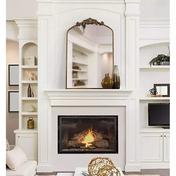 Kirklands Home Arendahl Arched Mirror, 24x36 in. Gold Outlet