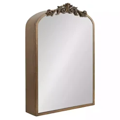 Kirklands Home Gold Arendahl Arched Mirror Jewelry Cabinet Best