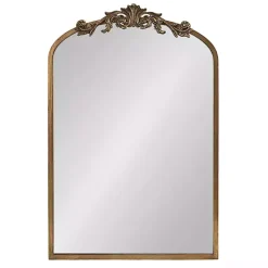 Kirklands Home Gold Arendahl Arched Mirror Jewelry Cabinet Best