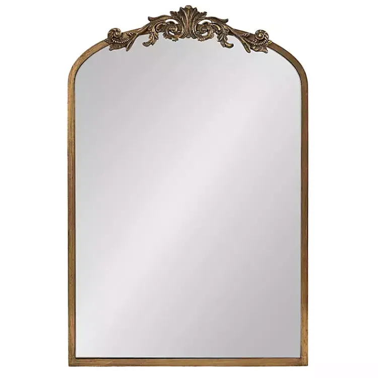 Kirklands Home Gold Arendahl Arched Mirror Jewelry Cabinet Best