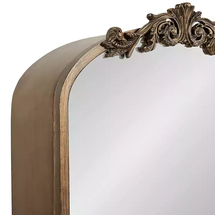 Kirklands Home Gold Arendahl Arched Mirror Jewelry Cabinet Best