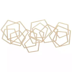 Kirklands Home Astraga Pentagon Plaque Gold Clearance