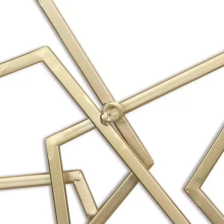 Kirklands Home Astraga Pentagon Plaque Gold Clearance