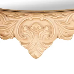 Kirklands Home Gold Beaded Scroll Frame Wall Mirror