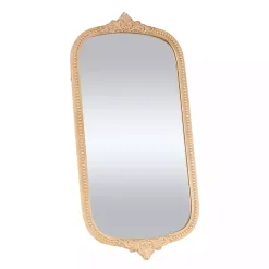 Kirklands Home Gold Beaded Scroll Frame Wall Mirror