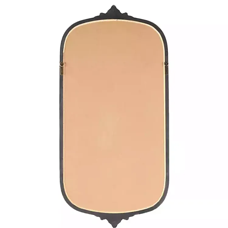 Kirklands Home Gold Beaded Scroll Frame Wall Mirror
