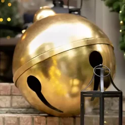 Outdoor Christmas Decorations>Kirklands Home Bell Figurine, 26 in. Gold