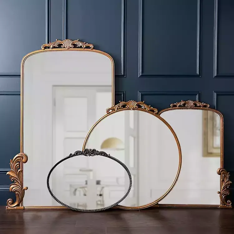 Kirklands Home Gold Bordeaux Ornate Leaner Mirror, 46x63 in.