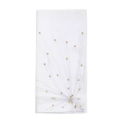 Kirklands Home Gold Cascading Firework Napkins, Set of 4 White Outlet