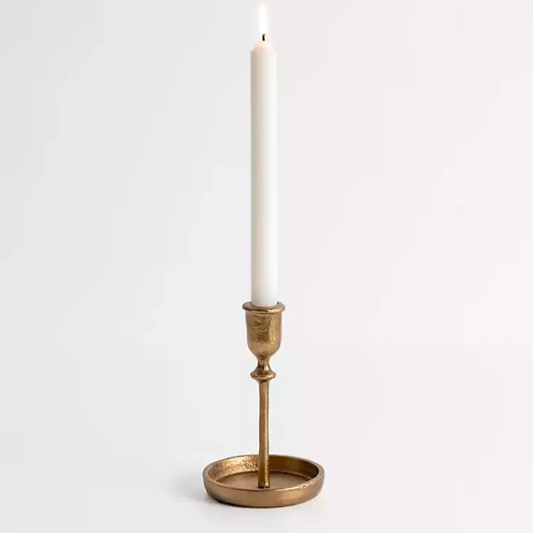 Candle Holders>Kirklands Home Cast Iron Taper Candle Holder, 6 in. Gold