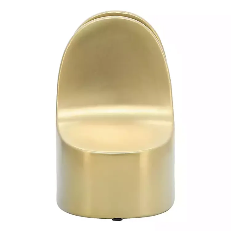 Decorative Accents>Kirklands Home Ceramic Curved Bookends Gold