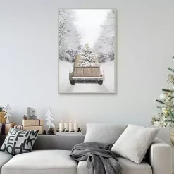 Christmas Decorations>Kirklands Home Gold Christmas Framed Art Print White